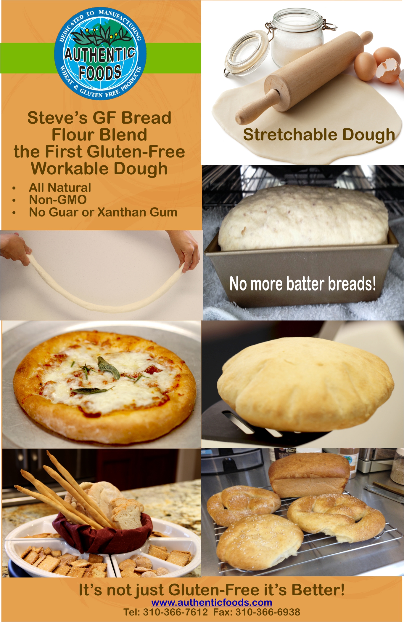 Steve's GF Bread Flour Blend Authentic Foods